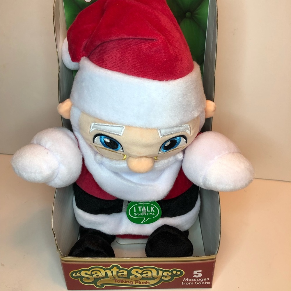 THE ELF ON THE SHELF 12" SANTA CLAUS TALKING PLUSH DOLL SANTA SAYS PLUSHEE NEW